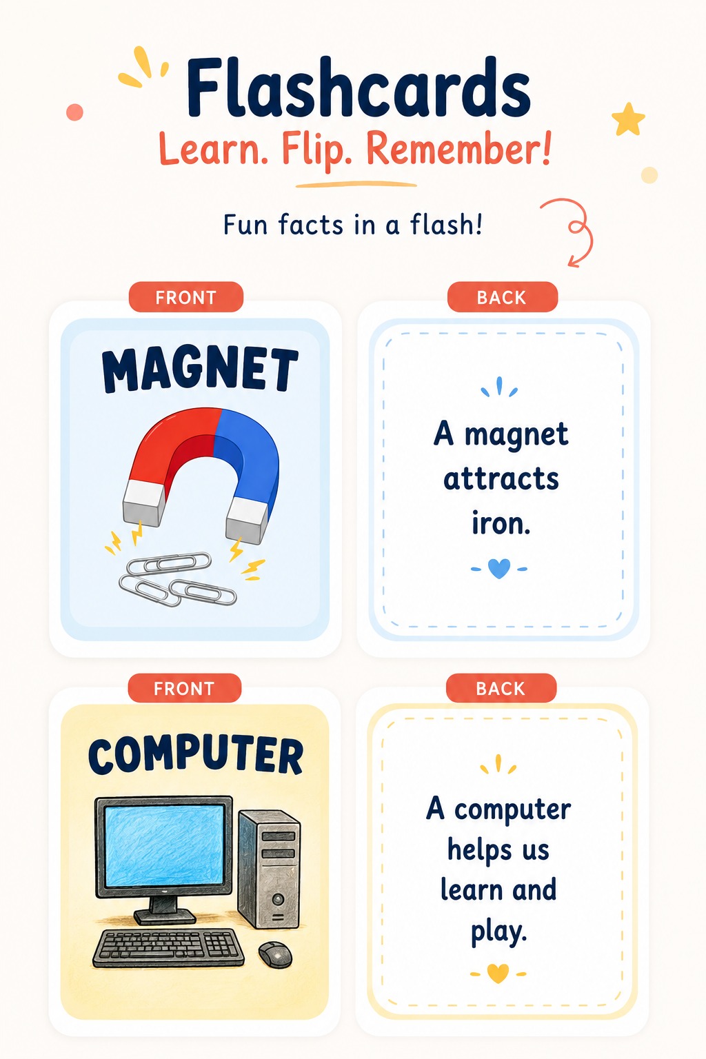 AlliReads flashcards - learning